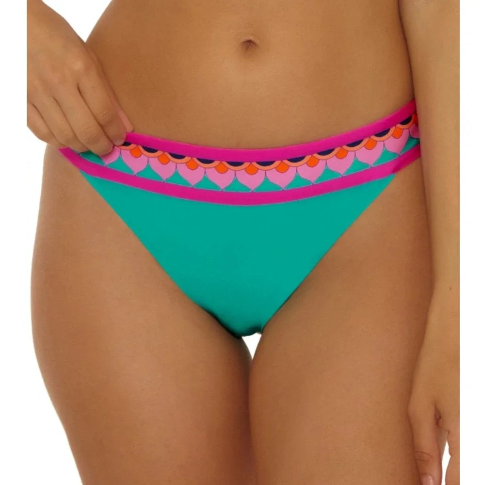 Trina Turk Paralia Reversible‎ Hipster Bikini Bottom Women's Size 8